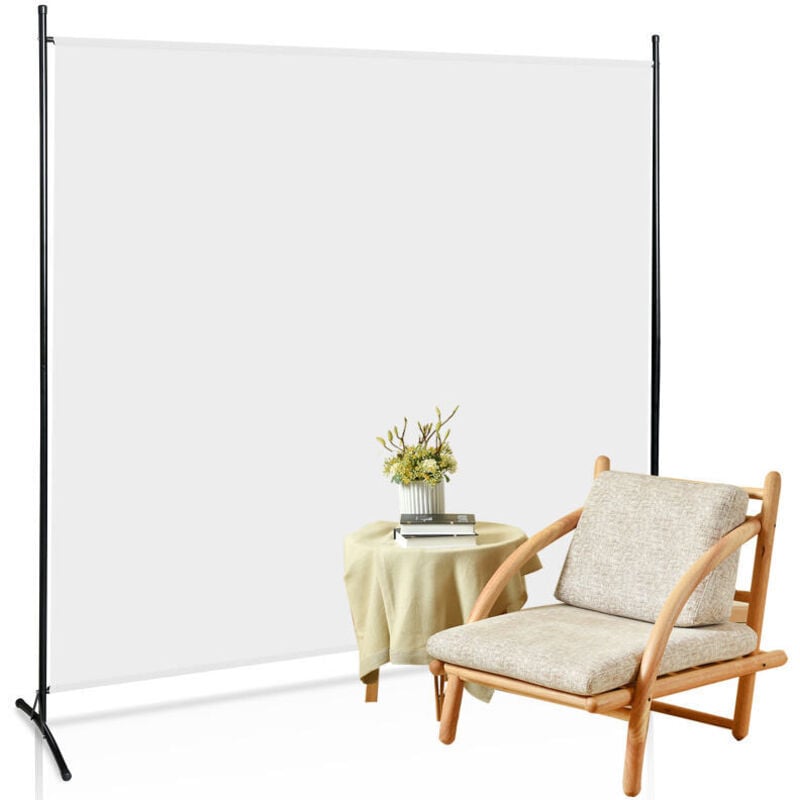 foto del prodotto hengda swanew paravent spanish wall room partition outdoor 1 compartment room divisore room separator beige