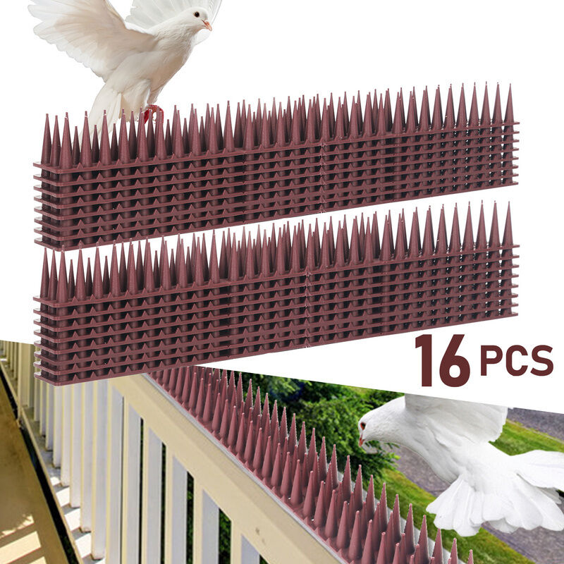 foto del prodotto hengda swanew picchi per piccioni repellente per piccioni, set repellente per piccioni in plastica per balcone repellente per piccioni 48 pezzi