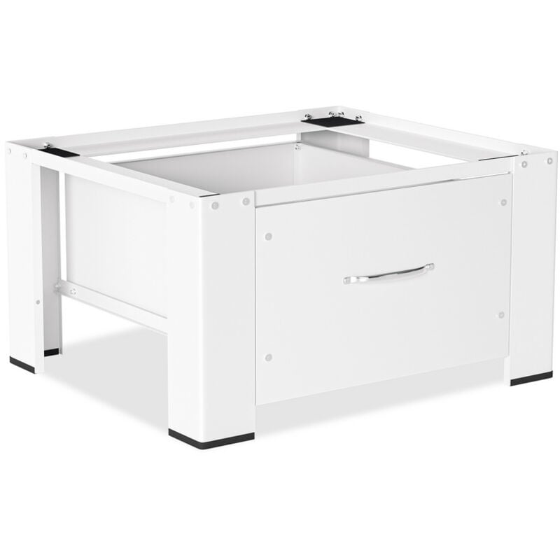 foto del prodotto hengda swanew piedistallo per lavatrice con cassetto. fino a 150 kg in acciaio bianco