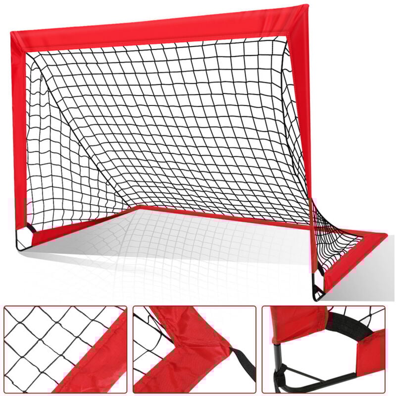 foto del prodotto hengda swanew porta da calcio portatile pop up con borsa per bambini per allenamento di calcio 120x90x90 cm 1pieces