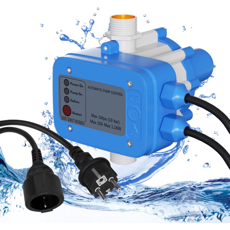 foto del prodotto hengda swanew pressostato interruttore pompa controllo pompaavec c ble bleu