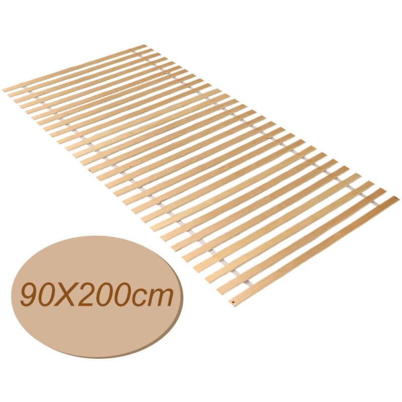 foto del prodotto hengda swanew rete a doghe. rete a doghe a rullo. comfort. 28 doghe. materassi per il letto. rete a rulli premium
