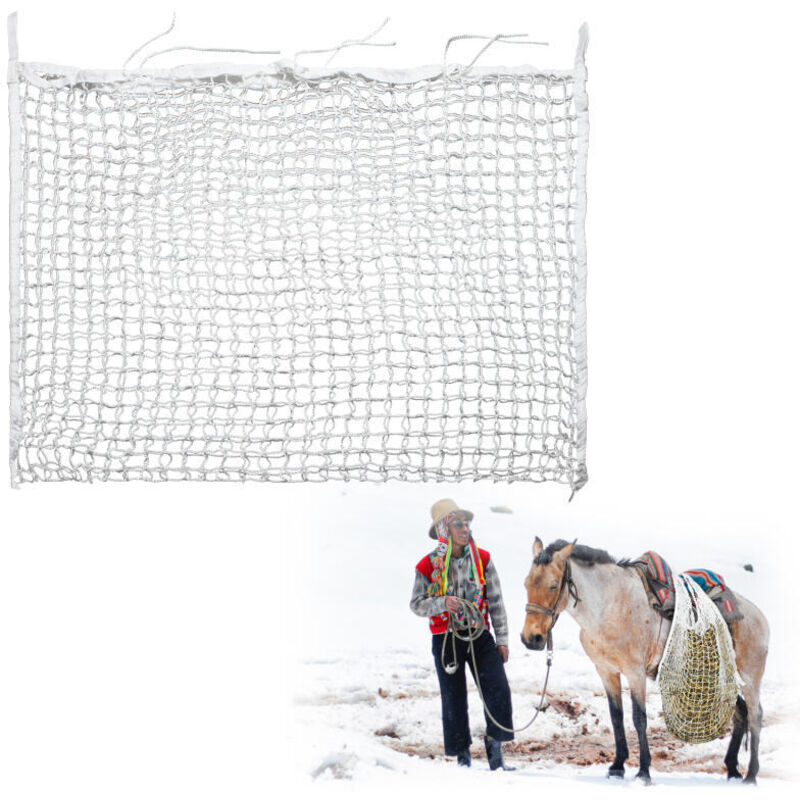 foto del prodotto hengda swanew rete fieno per cavalli sacche per fieno per cavalli. rete fieno con piccoli fori. sacco in rete tessuta borse 160 x 100 cm maglie