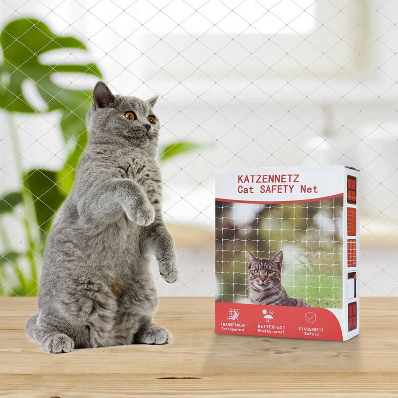 foto del prodotto hengda swanew rete per gatti altri accessori per gatti rete per balconi rete per uccelli per gatti fissare la rete di protezione per gatti 3x8m