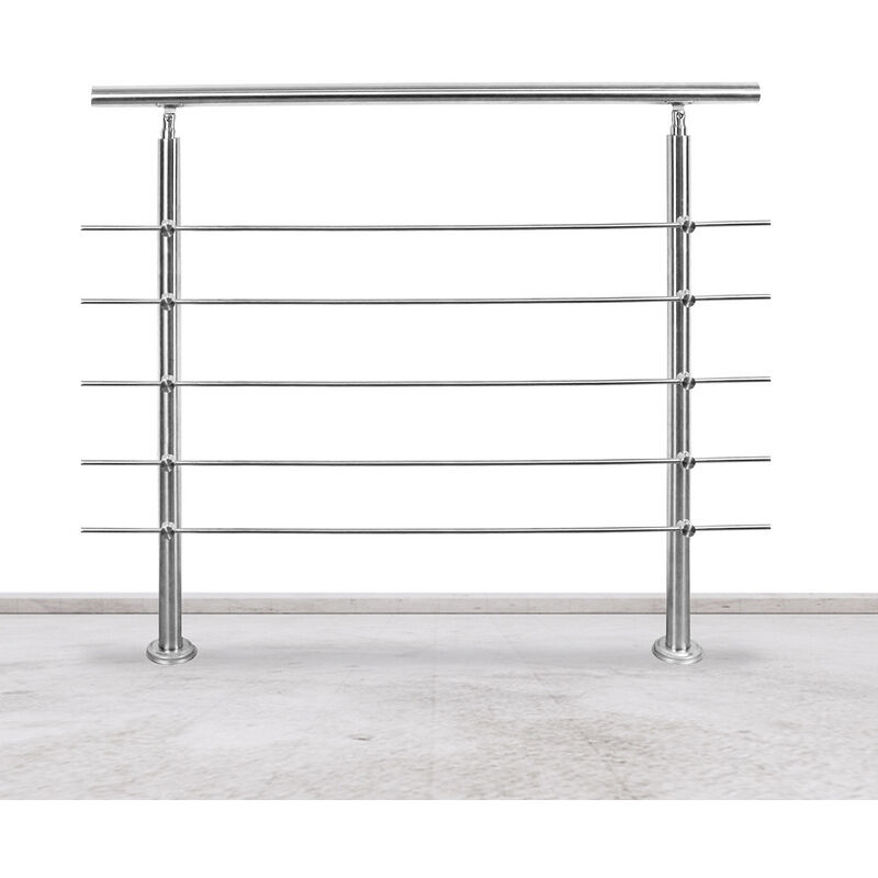 foto del prodotto hengda swanew ringhiera 80 cm acciaio inox 5 binari corrimano balaustra aiuto scala balcone interno esterno