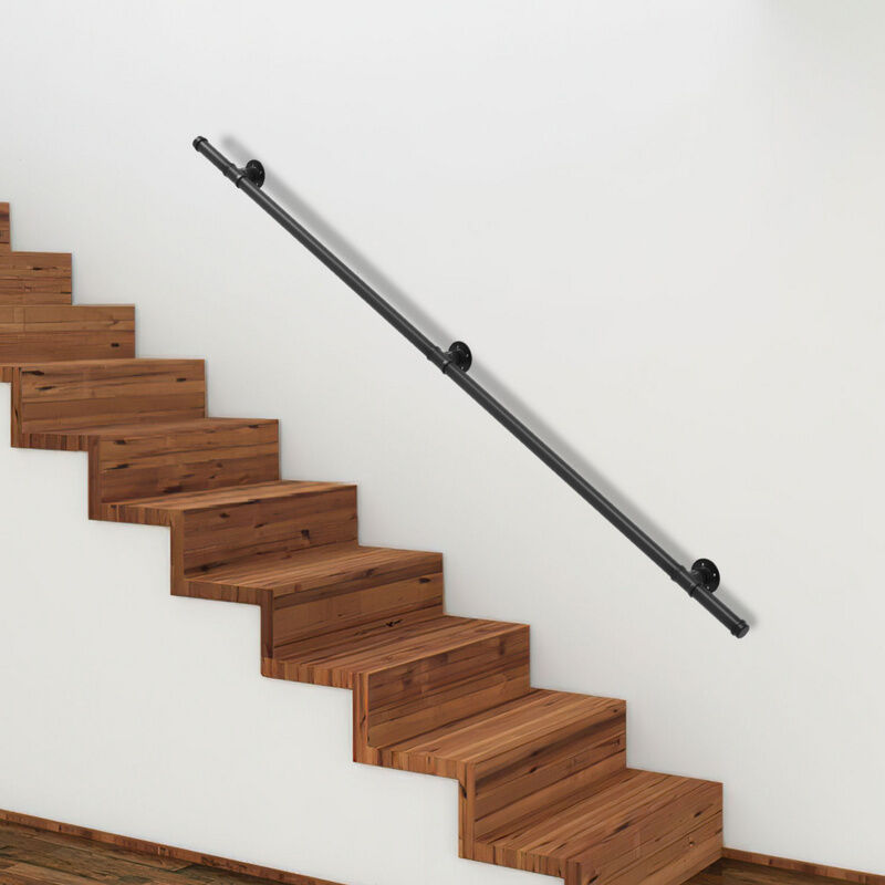 foto del prodotto hengda swanew ringhiera per scale corrimano antiscivolo in metallo acciaio zincato ringhiera per scale in ghisa per uso interno esterno 200cm