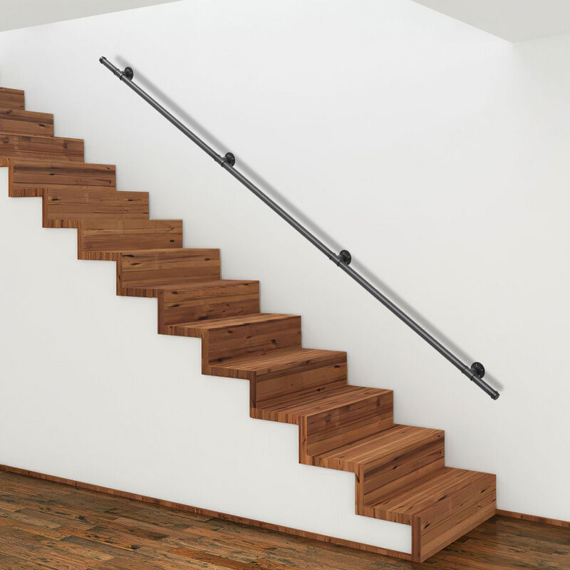 foto del prodotto hengda swanew ringhiera per scale corrimano antiscivolo in metallo acciaio zincato ringhiera per scale in ghisa per uso interno esterno 300cm