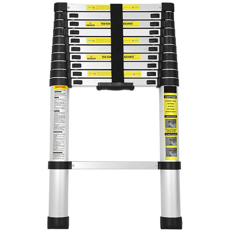 foto del prodotto hengda swanew scala telescopica fino a 150 kg scala a pioli stabile in alluminio 3.2 m