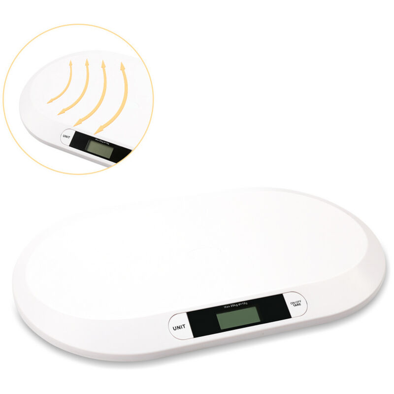 foto del prodotto hengda swanew scale per neonati scale di infermieristica digitale piatta scala animale adatta per neonati sotto 20 kg con display lcd funzione