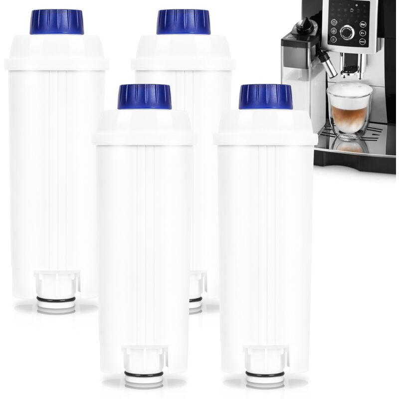 foto del prodotto hengda swanew set da 4 filtro acqua compatibile con delonghi dlsc002. addolcitore filtro di ricambio compatibile con delonghi ecam. esam. etam