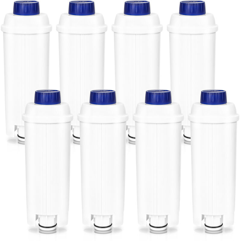 foto del prodotto hengda swanew set da 8 filtro acqua compatibile con delonghi dlsc002. addolcitore filtro di ricambio compatibile con delonghi ecam. esam. etam