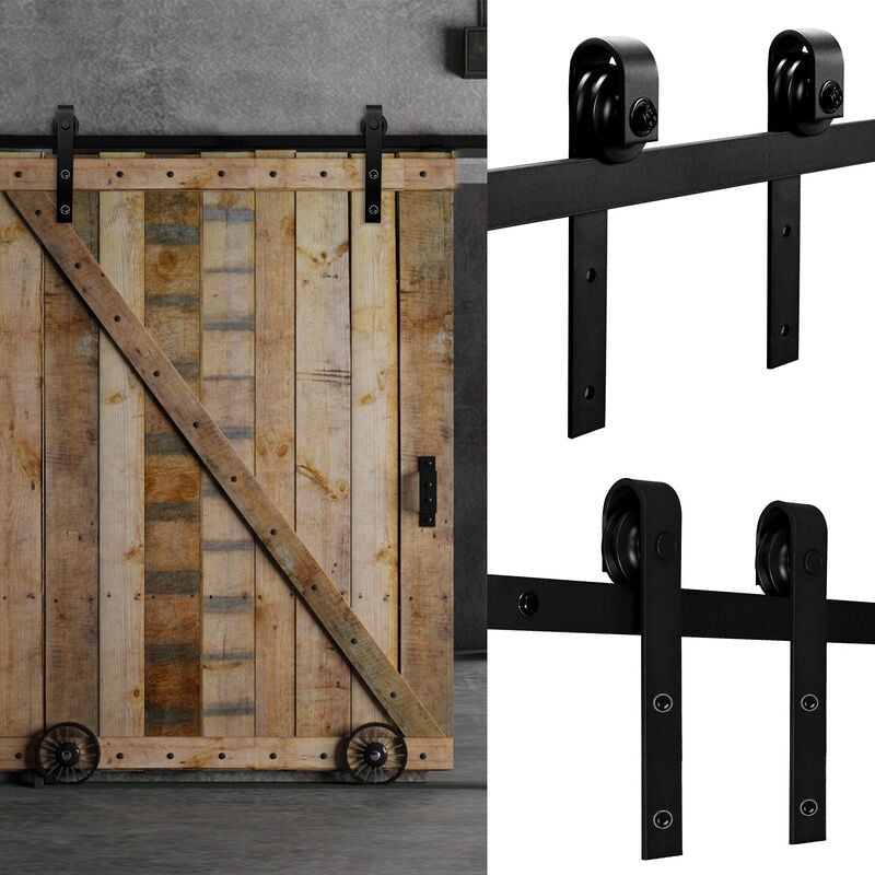 foto del prodotto hengda swanew sistema di porte scorrevoli sistema di porte scorrevoli ferramenta per porte guida per porte maniglia per porte in legno strisce 200cm