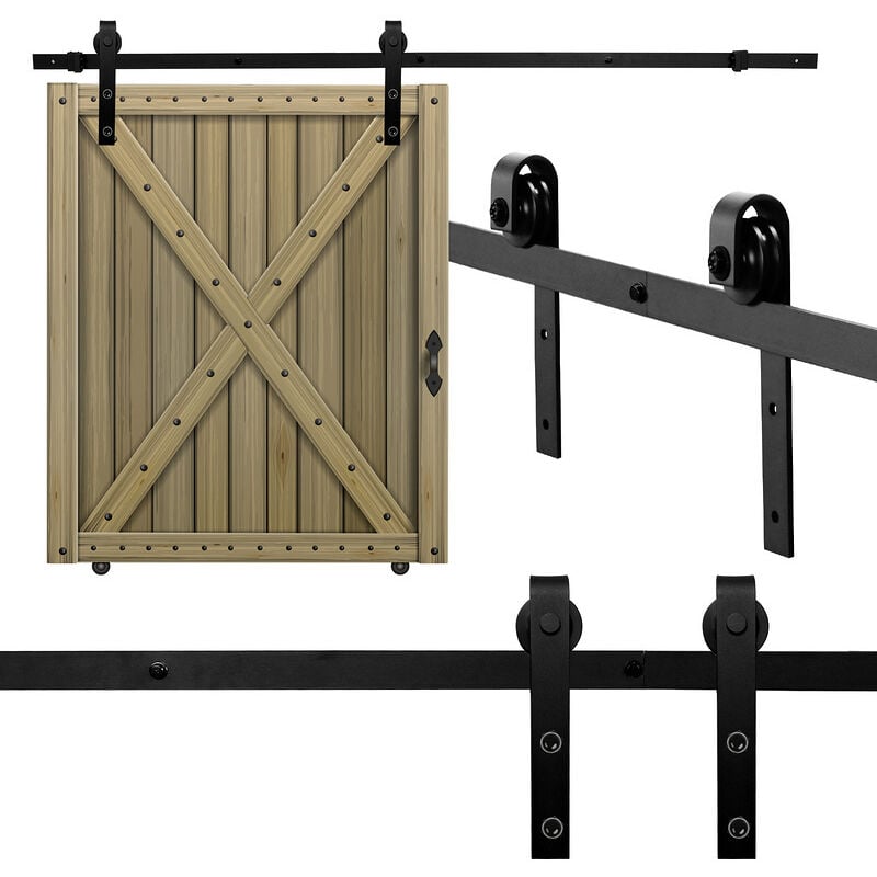 foto del prodotto hengda swanew sistema di porte scorrevoli sistema di porte scorrevoli ferramenta per porte guida per porte maniglia per porte in legno strisce 244cm