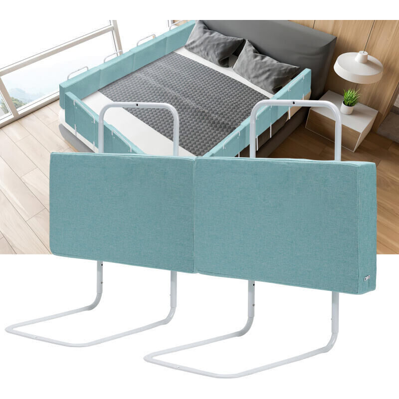 foto del prodotto hengda swanew sponda letto regolabile in altezza 100 cm dispositivo anticaduta tubo in acciaio regolabile da 40 a 60 cm per letto bambini letto