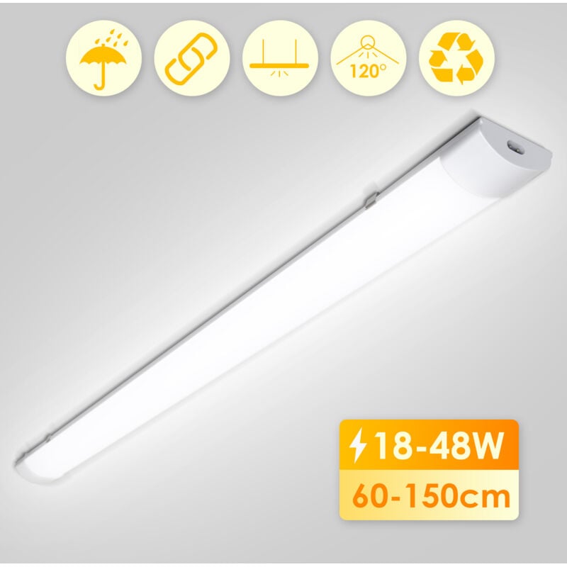 immagine 0 del prodotto hengda swanew striscia led impermeabile 120cm 36w ip65 interconnettibile temperatura colore bianco neutro 4000k