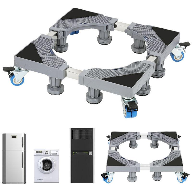 foto del prodotto hengda swanew supporto per lavatrice base per lavatrice regolabile 41 64 cm 8 piedi 4 ruote