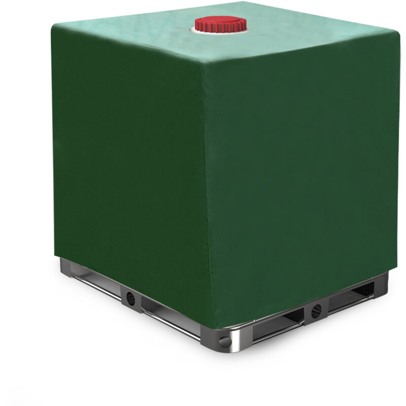 foto del prodotto hengda swanew telone di copertura del serbatoio copertura in tessuto oxford 210d per contenitore 1000l 120x100x116cm verde copertura ibc