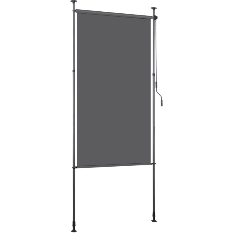 foto del prodotto hengda swanew tenda verticale tenda a rullo per esterni 120 x 270 cm protezione anti uv tenda per esterni con barre telescopiche senza foratura
