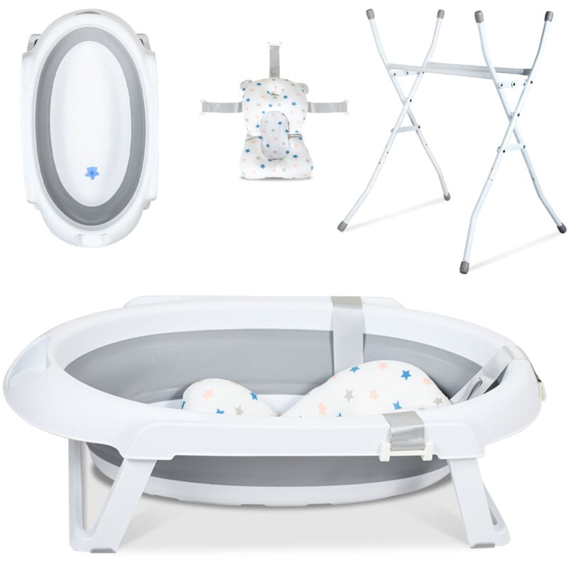 foto del prodotto hengda swanew vasca per bambini evolutiva e pieghevole. 4 in 1 vasca. ultra compatta pieghevole per il bambino. 85 cm