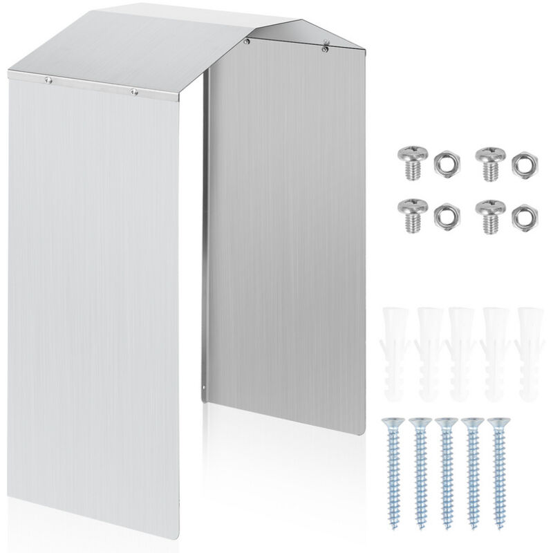 foto del prodotto hengda swanew wallbox protezione dalle intemperie in acciaio inox con accessori per stazione di ricarica 45 x 40 x 20 cm