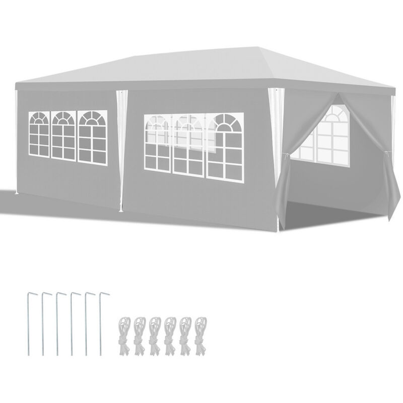 foto del prodotto hengda tenda pavilion camping tenda impermeabile di alta qualit per feste stabili 3x6m bianco