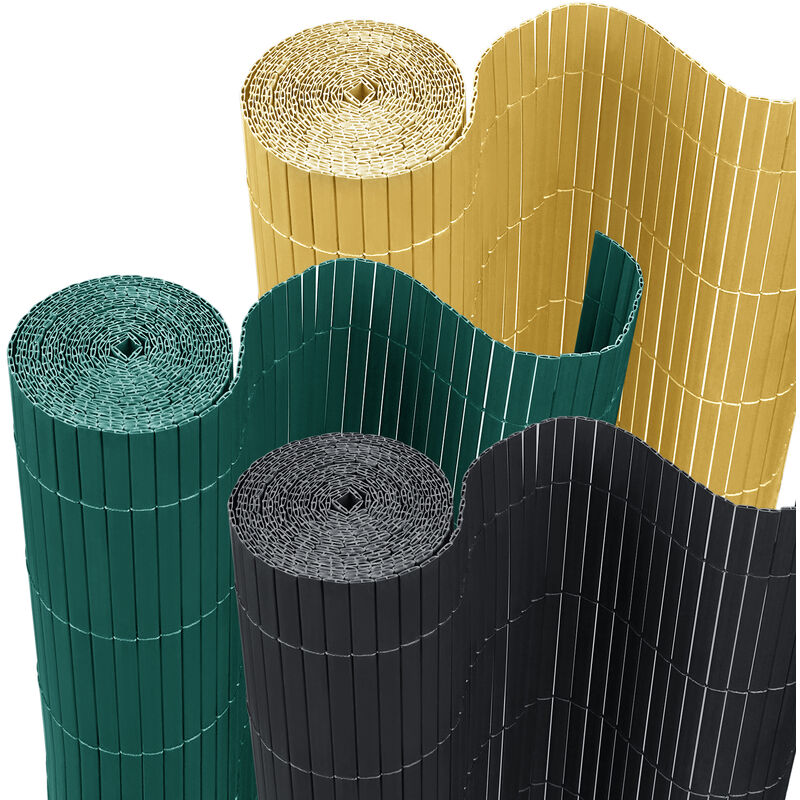 foto del prodotto hengmei ombreggianti, arelle, frangivento e frangivista 400x120cm pvc schermo la privacy, per recinzioni di balconi, giardini e terrazze antracite