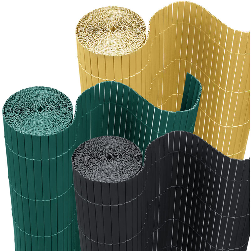 foto del prodotto hengmei ombreggianti, arelle, frangivento e frangivista 400x180cm pvc schermo la privacy, per recinzioni di balconi, giardini e terrazze antracite
