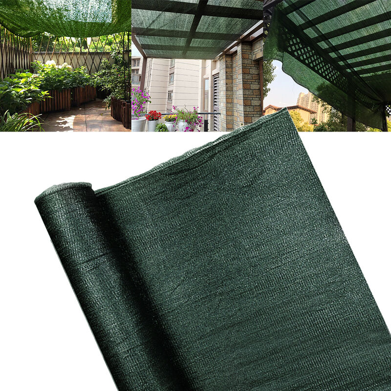 foto del prodotto hengmei recinzioni in pvc 1x10m schermo di recinzione per la privacy, schermo antivento in tessuto hdpe per balcone, verde