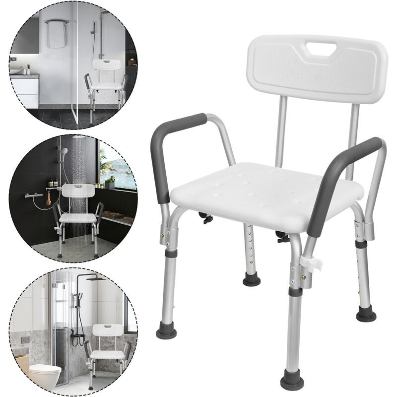 foto del prodotto hengmei sedile per doccia sgabello da doccia regolabile in altezza sgabello da bagno sgabello da doccia sedile da bagno sedile da bagno aiuto