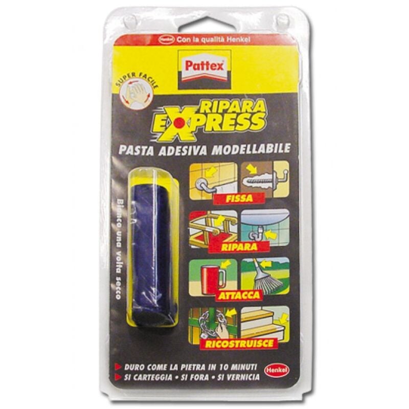 foto del prodotto henkel colla adesivo in pasta ripara express colore bianco 48 gr