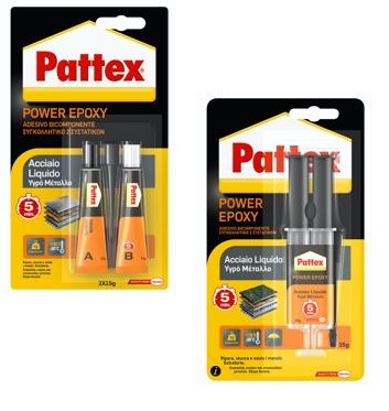 foto del prodotto henkel pattex power epoxy acciaio liquido gr. 22 bls art. 28