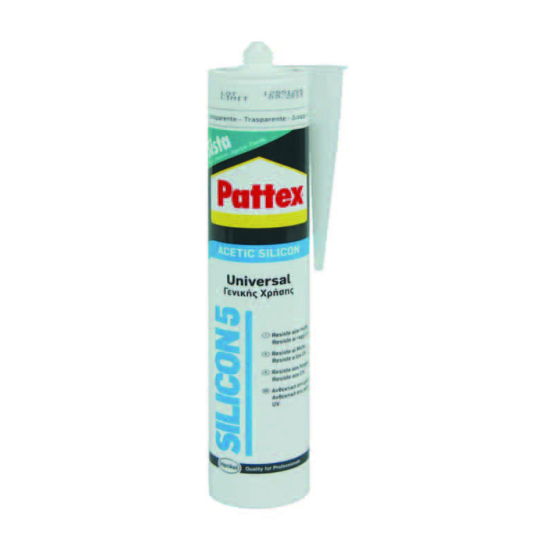 foto del prodotto henkel pattex silicone sista silicon 5 acetico trasparente ml.280