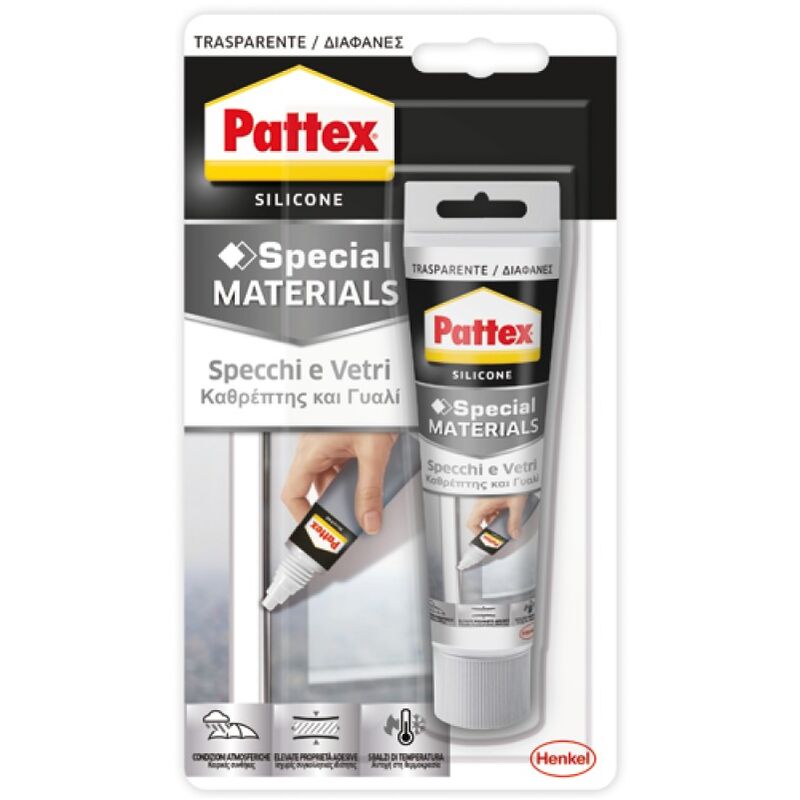 foto del prodotto henkel silicone trasparente per specchi silicon 5 60 ml silicon pattex