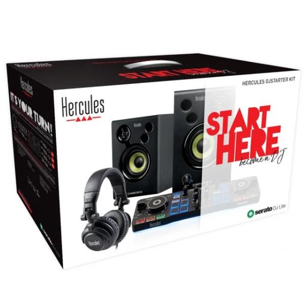 foto del prodotto hercules dj starter kit controller per dj mixer con controllo dvs digital vinyl system 