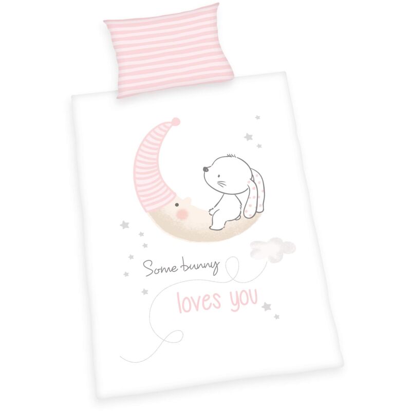 foto del prodotto herding set di biancheria da letto, cotton, bianco, 100 x 135 cm, 40 x 60 cm