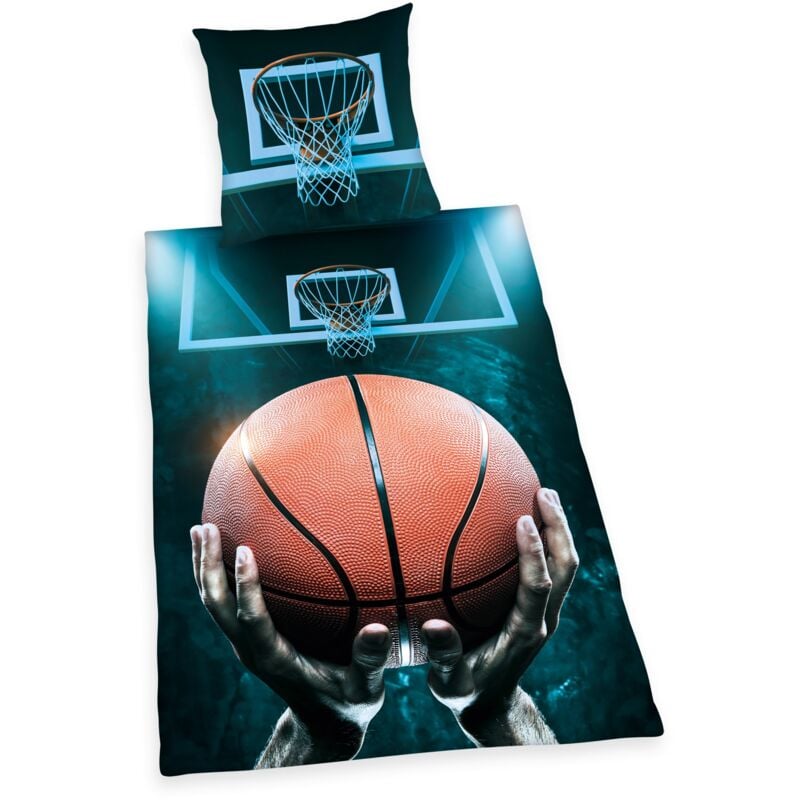 foto del prodotto herding young collection basketball bettw sche set copripiumini e federe, cotton, multicolore, 70 x 90 cm, 140 x 200 cm