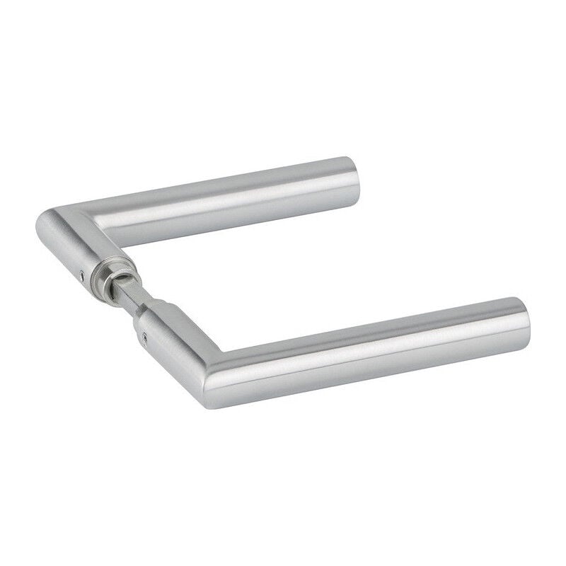 immagine 0 del prodotto hermat coppia di maniglie a leva per porte in vetro 1802 basic 02 va a forma di u 4 kt.8mm