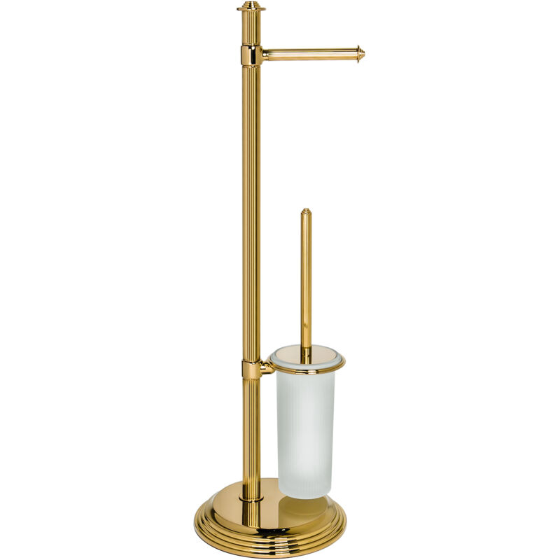 foto del prodotto hermitage b3318 piantana hps portarotolo scopino oro codice prod b33180hps colombo design