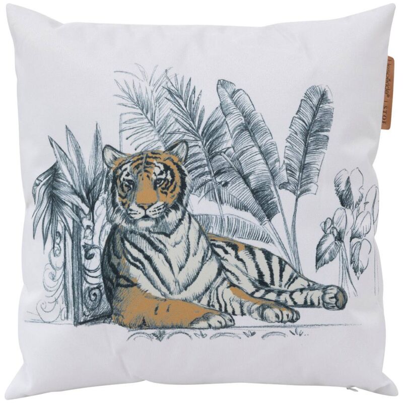 foto del prodotto hesperide cuscino per esterni maoria, motivo tigre, 40 x 40 cm, poliestere hesp ride