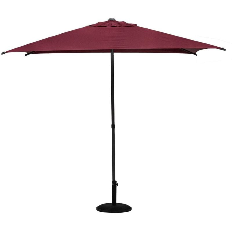 immagine 0 del prodotto hesperide ombrellone quadrato diritto soya in acciaio bordeaux d2,5x2,5m hesp ride