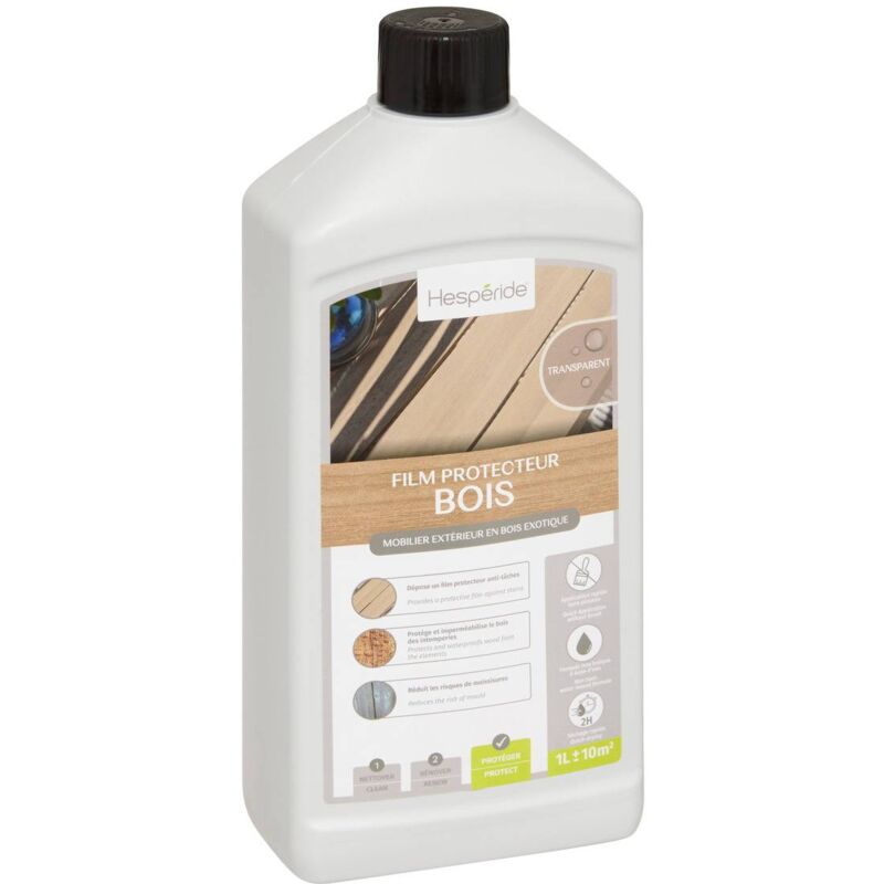foto del prodotto hesperide - pellicola protettiva per legno esotico, finitura trasparente 1l - hesp ride