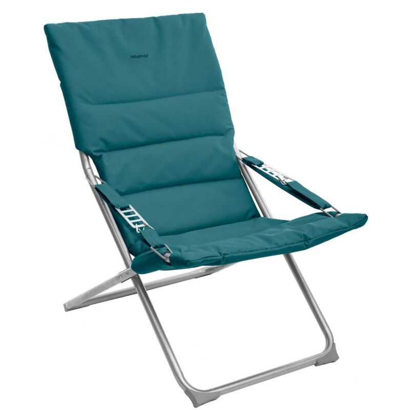 foto del prodotto hesperide - poltrona reclinabile da giardino milos blu anatra in acciaio trattato con polveri epossidiche - hesp ride