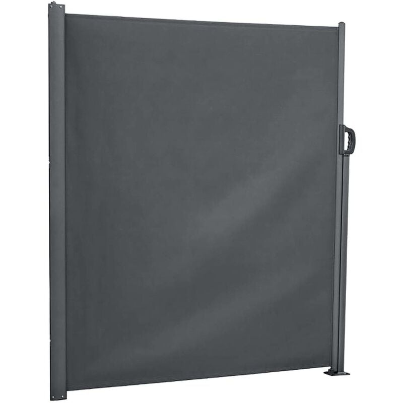 foto del prodotto hesperide - schermo pieghevole a scomparsa antao grafite 3x1,8m in alluminio trattato con polveri epossidiche - hesp ride