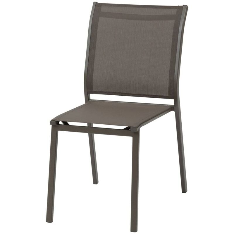 foto del prodotto hesperide sedia da giardino impilabile essentia in alluminio e texalina weng e pralina hesp ride