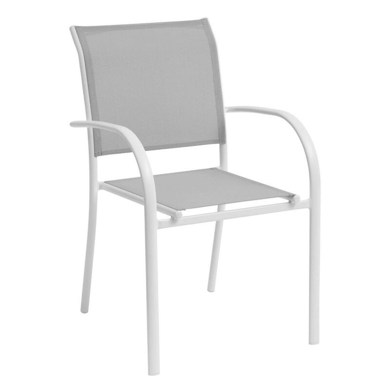 foto del prodotto hesperide sedia piazza grigio bianco