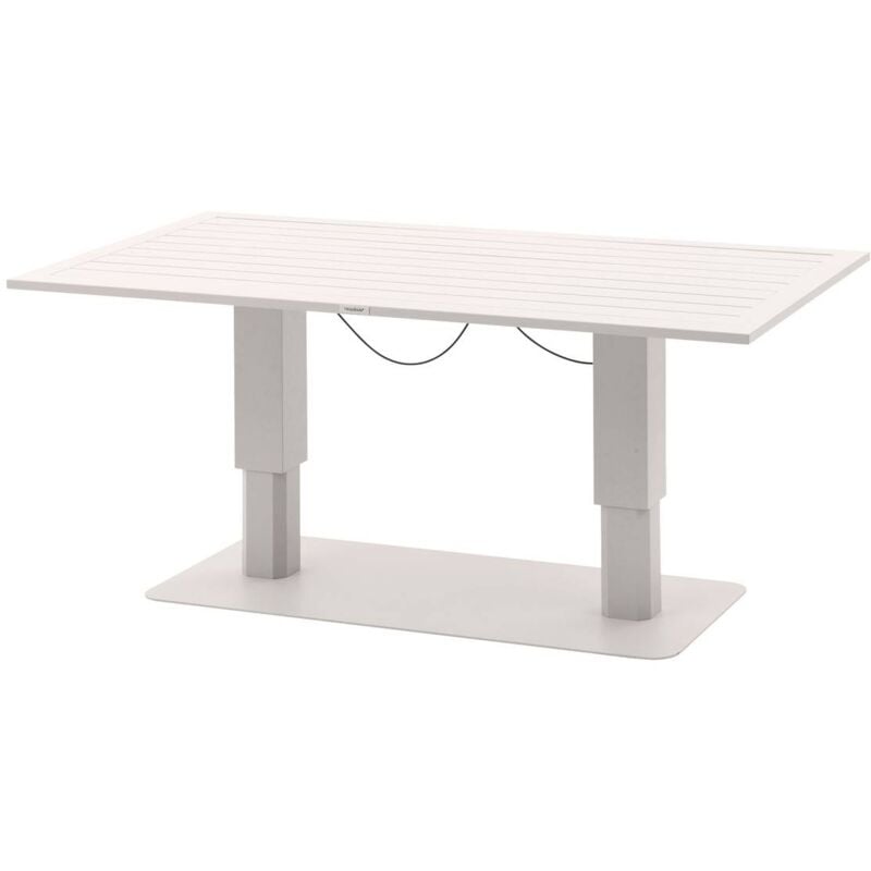 foto del prodotto hesperide tavolo da giardino rettangolare pieghevole salimia color avena 150 x 80 x 69 cm in alluminio hesp ride