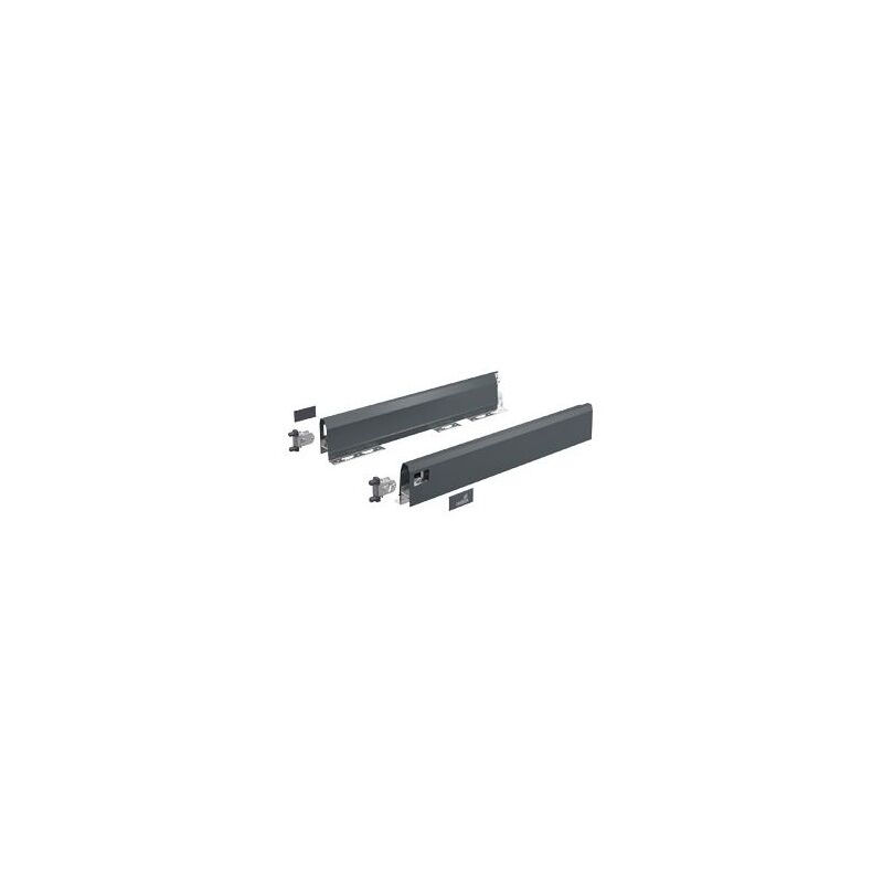 foto del prodotto hettich arcitech set per cassetto h.94 mm l.450 mm antracite 9150488