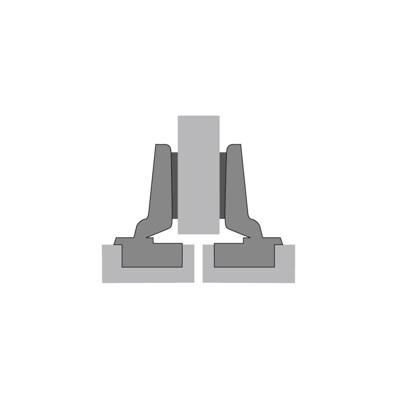 foto del prodotto hettich cerniera 110 intermat 9943 a semincasso base 3 mm th 42 x 5,5mm da avvitare 48051