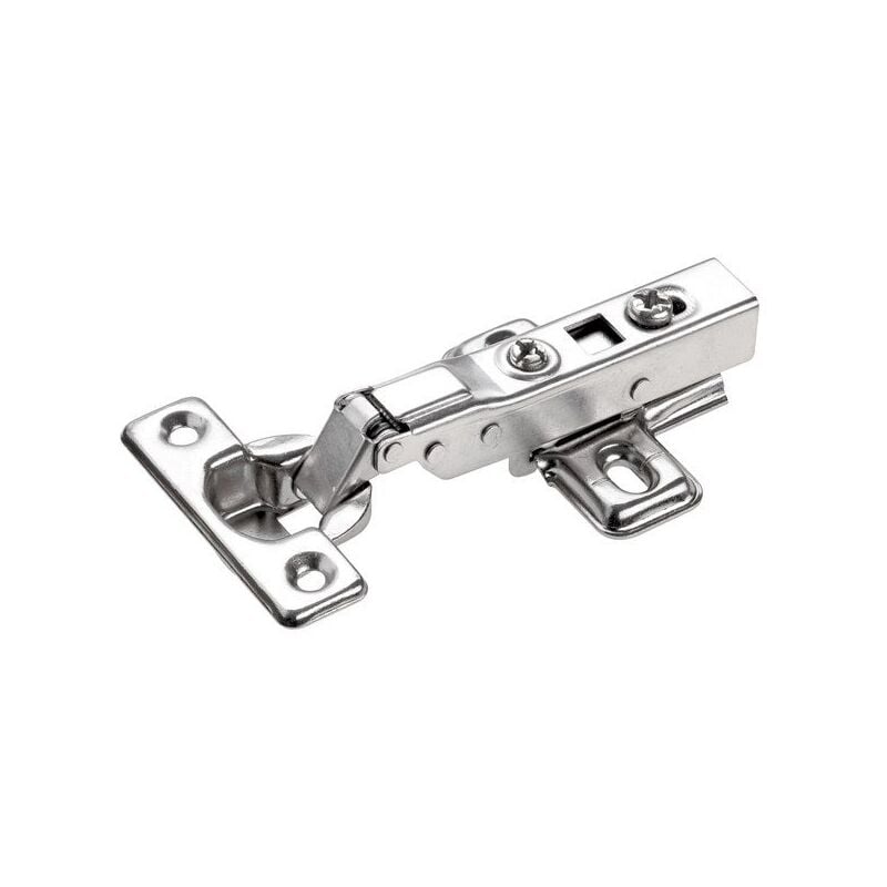 foto del prodotto hettich cerniera invisibile in acciaio per mobili, montaggio superficiale 1 2, interasse 38 mm, d.26 mm