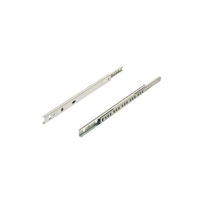 foto del prodotto hettich coppia di guide a sfera ka 1730 scanalatura 17 mm l.400 mm acciaio zincato per cassetti da 250 a 410 mm 30766